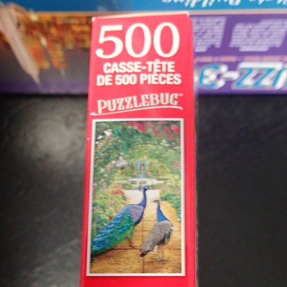 Puzzlebug 500 Cra z Art Peacock Puzzle - Picture 2 of 3